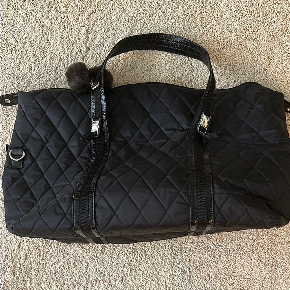 Bath & Body Works Black Quilted Travel Bag